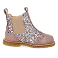 Klassisk Chelsea støvle med funklende glitter