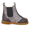 Klassisk Chelsea støvle med funklende glitter