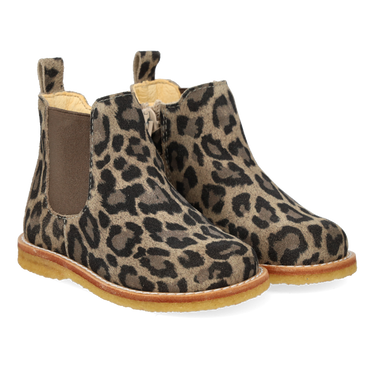 Klassisk chelseastøvle med elastik og lynlås