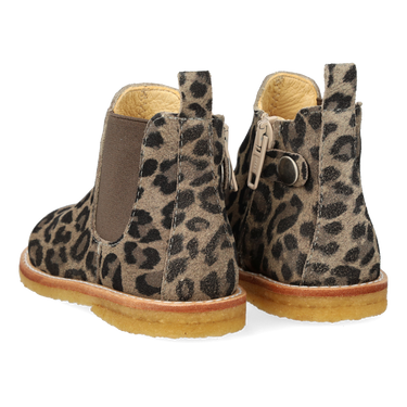 Klassisk chelseastøvle med elastik og lynlås