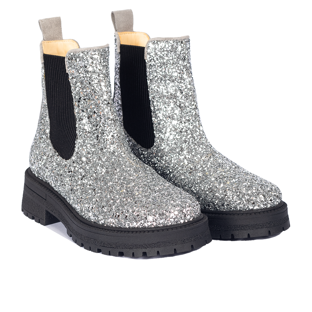 Glitter chelsea støvle på trackål