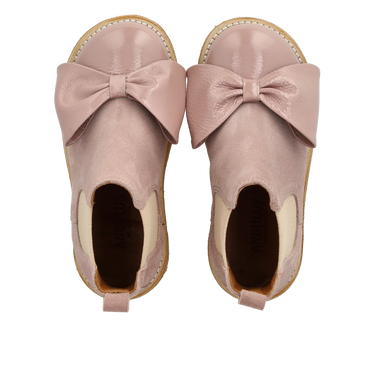 Chelsea støvle med laksnude- og sløjfe