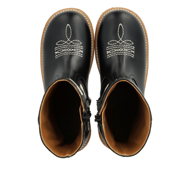 Cowboystøvle med broderede hjerter