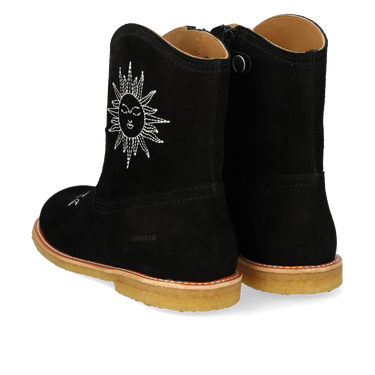 Cowboy støvle med sol- og månebroderi