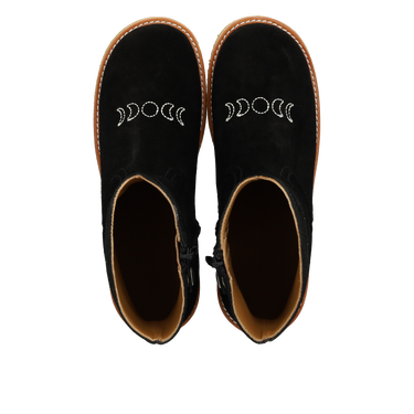 Cowboy støvle med sol- og månebroderi