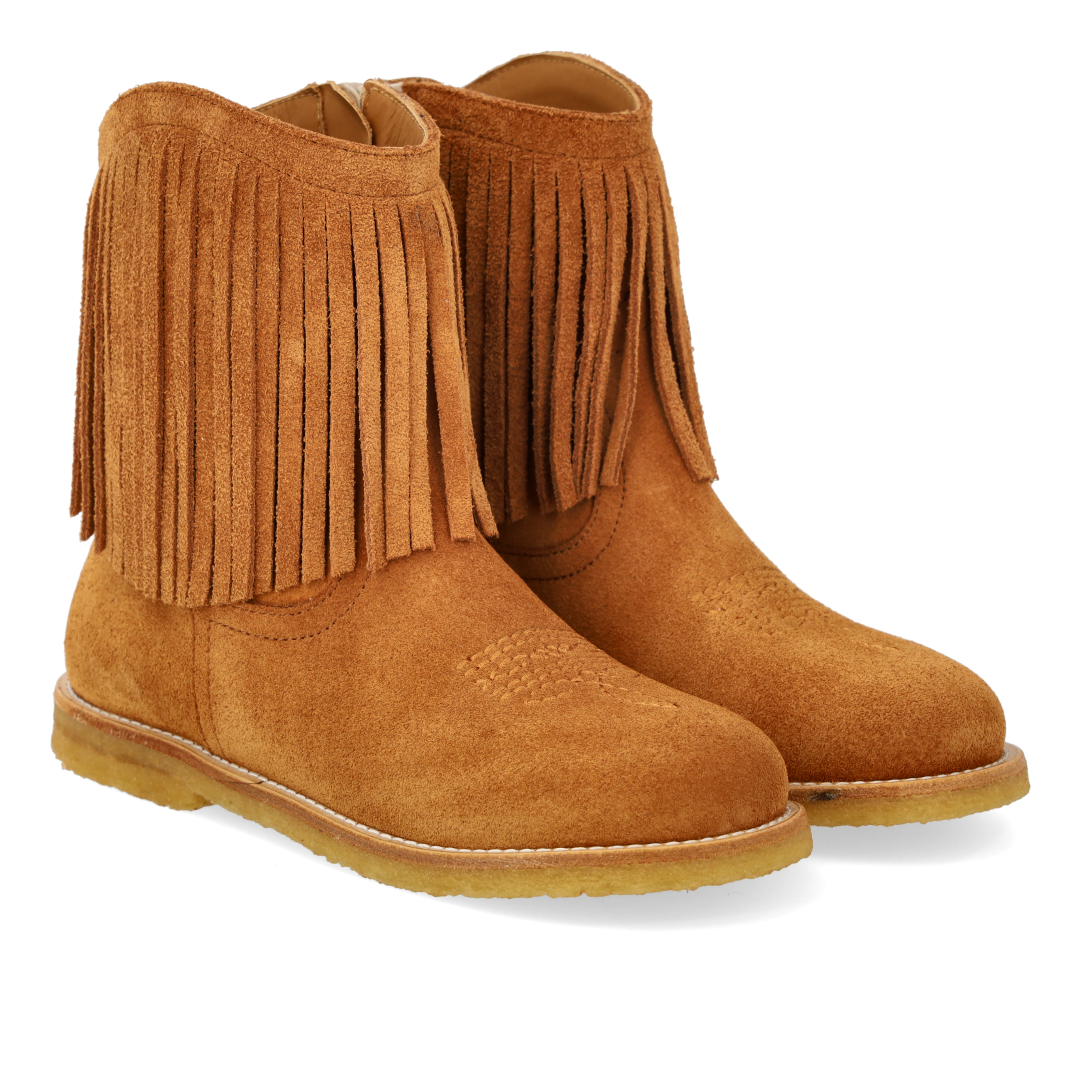 Cowboystøvle med frynser og broderi