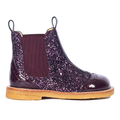 Chelsea støvle med glitter og brogues detaljer