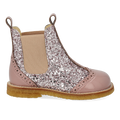 Chelsea støvle med glitter og brogues detaljer