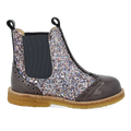 Chelsea støvle med glitter og brogues detaljer