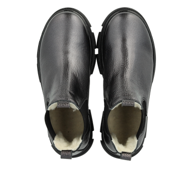 Chelsea støvle med elastik og uldfoer