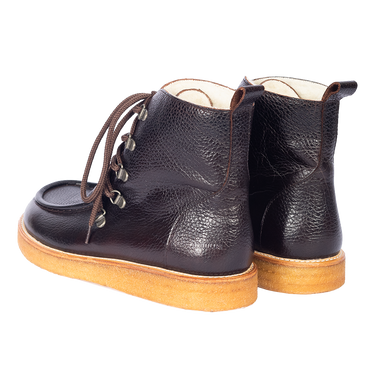 Støvle med uldfoer og bred pasform