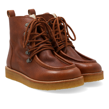 Støvle med uldfoer og bred pasform