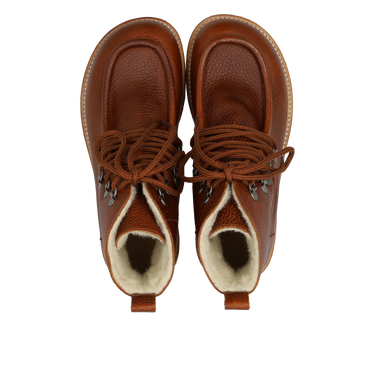 Støvle med uldfoer og bred pasform