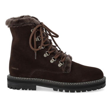 Chunky snørestøvle med blødt merino uldfoer