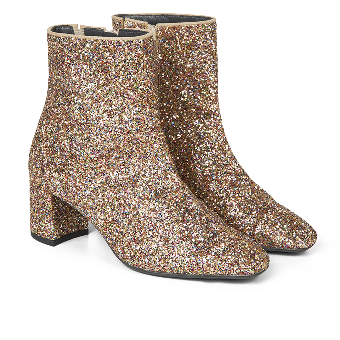 Funklende glitterstøvlet