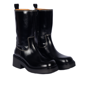 Chunky støvle med firkantet snude