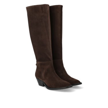 Langskaftet ruskindsstøvle