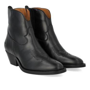 Cowboystøvle med stikningsdetaljer