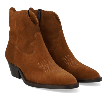 Cowboystøvle med dekorative stikninger