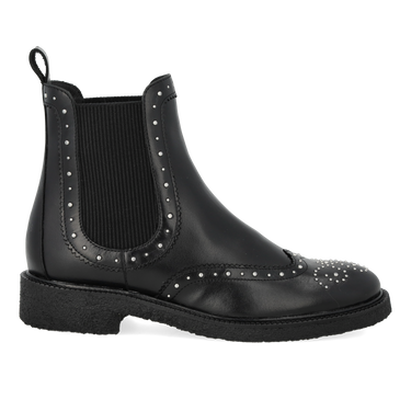 Chelsea støvle med dekorative sølvnitter
