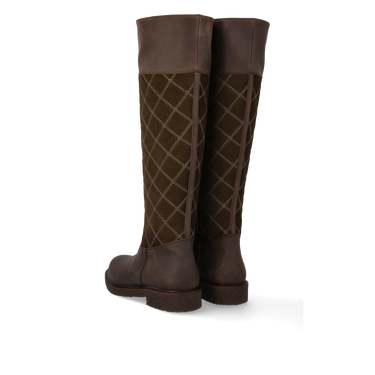 Langskaftet støvle med kvilt detalje