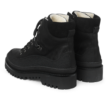 Snørestøvle med uldfoer